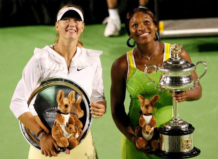 Australian Open 2007: Serena e Maria Sharapova 6-1, 6-2 (Epa)